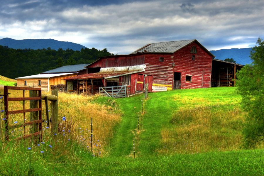 Countryside with Red Barn 8d3c74d42e1abd2849065ad6a8bcf515