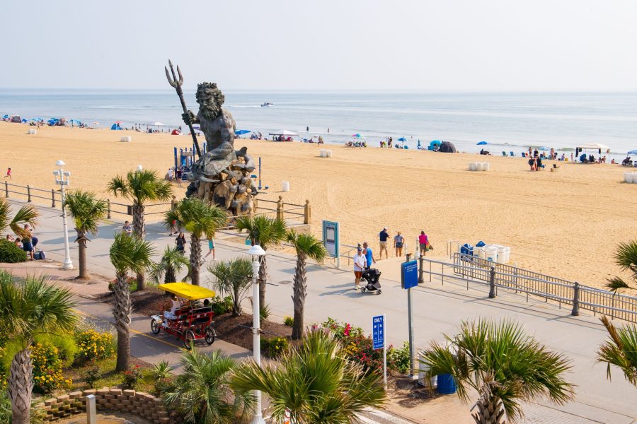Virginia Beach Oceanfront, Boardwalk, King Neptune