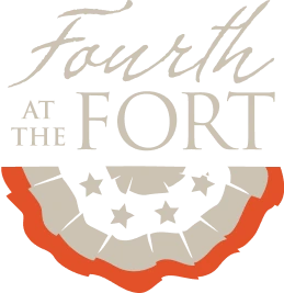 America Made in Virginia VA250 and Fourth at the Fort graphic on a dark blue background.